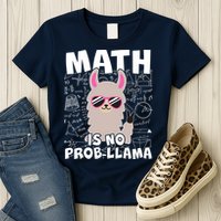 Math Is No Prob-llama Womens T-Shirt