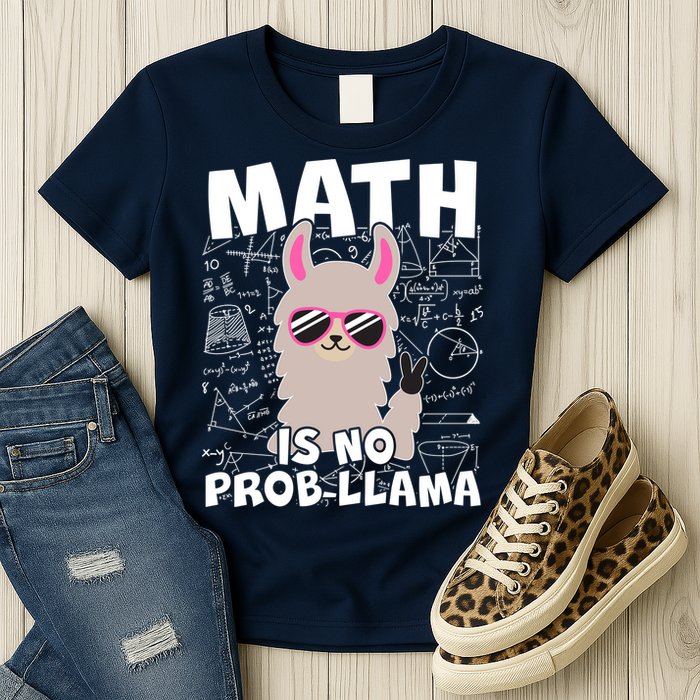 Math Is No Prob-llama Womens T-Shirt