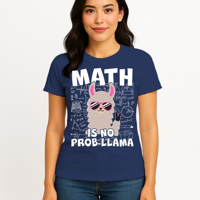 Math Is No Prob-llama Womens T-Shirt