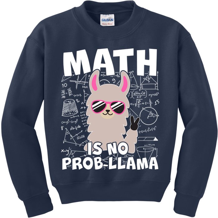 Math Is No Prob-llama Kids Sweatshirt
