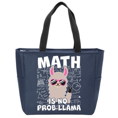 Math Is No Prob-llama Zip Tote Bag