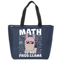 Math Is No Prob-llama Zip Tote Bag