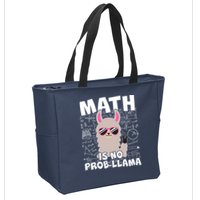 Math Is No Prob-llama Zip Tote Bag