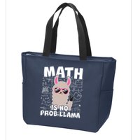Math Is No Prob-llama Zip Tote Bag
