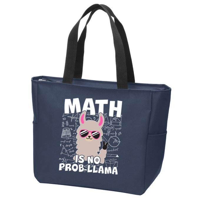 Math Is No Prob-llama Zip Tote Bag