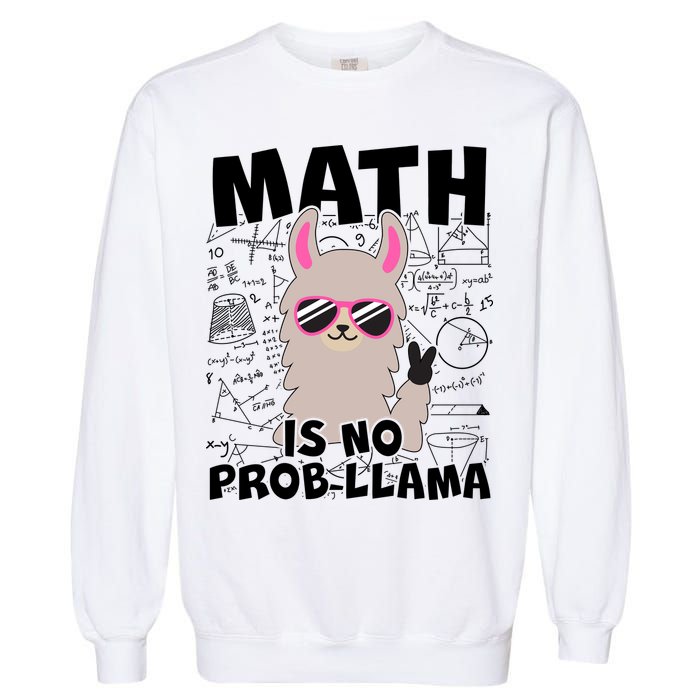 Math Is No Prob-llama Garment-Dyed Sweatshirt