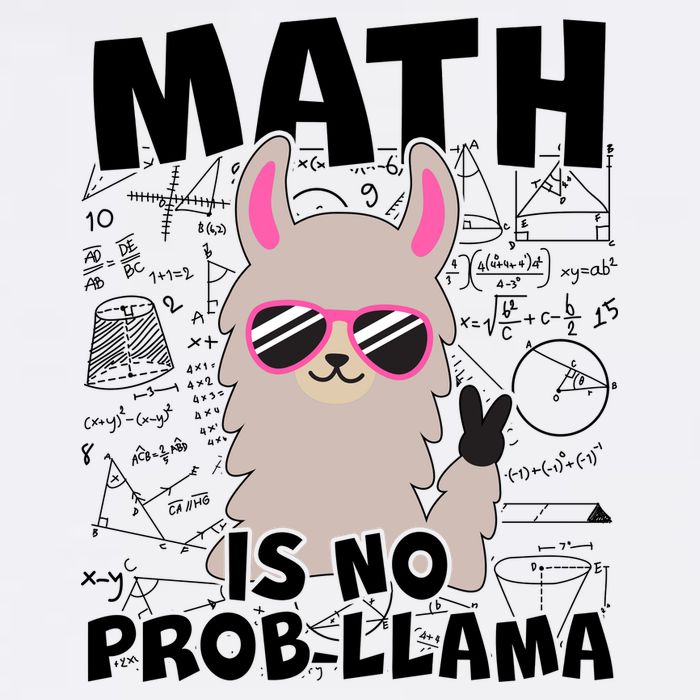 Math Is No Prob-llama Garment-Dyed Sweatshirt