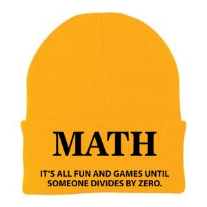 Math It's All Fun And Games Knit Cap Winter Beanie