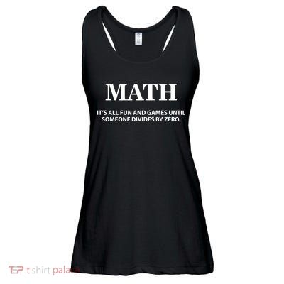 Math It's All Fun And Games Ladies Essential Flowy Tank