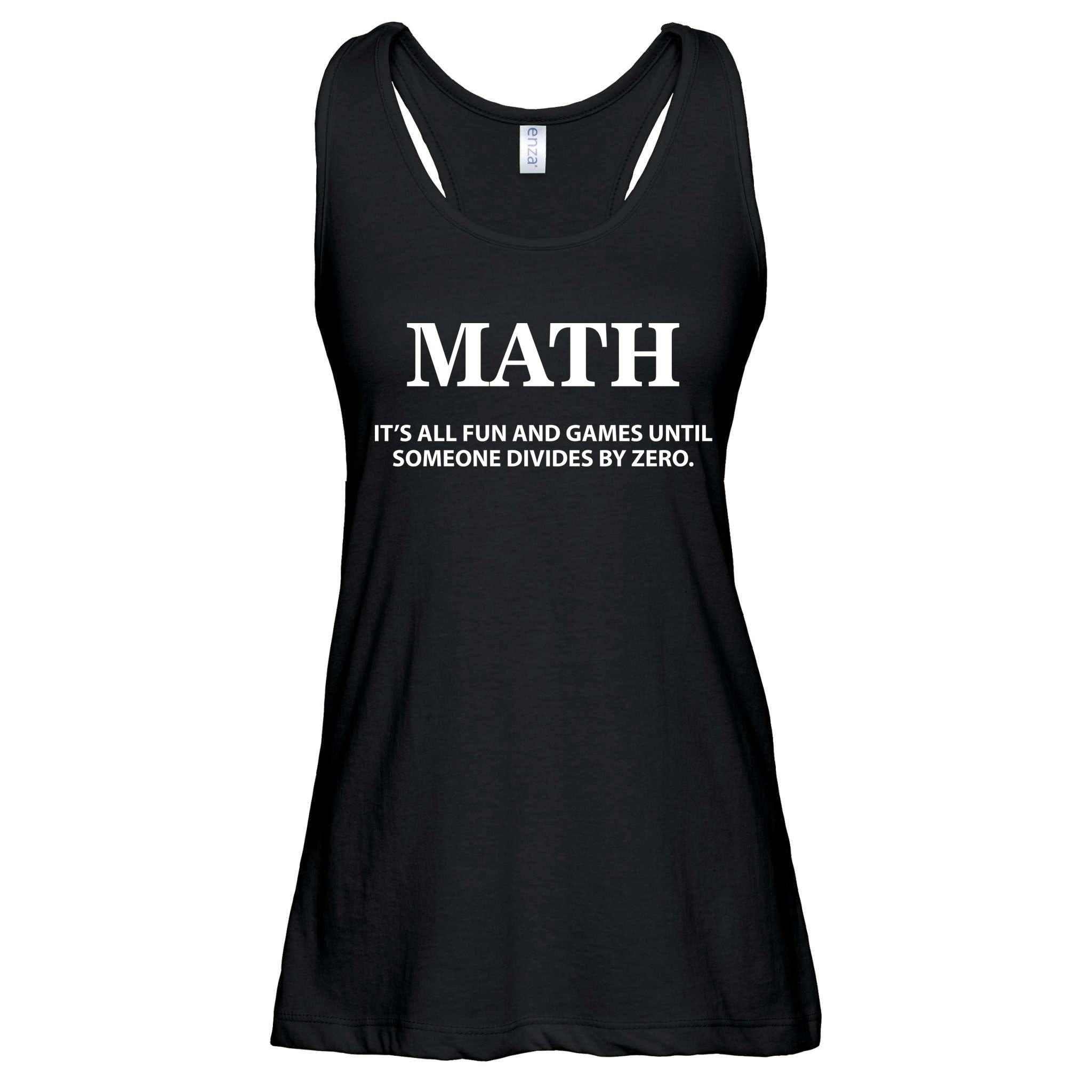 Math It's All Fun And Games Ladies Essential Flowy Tank
