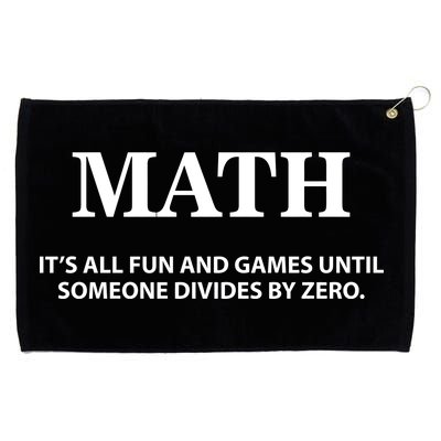 Math It's All Fun And Games Grommeted Golf Towel