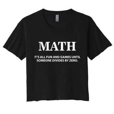 Math It's All Fun And Games Crop Top
