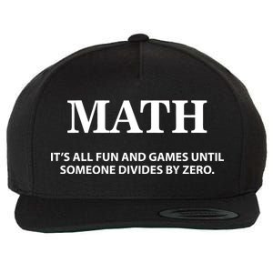 Math It's All Fun And Games Wool Snapback Cap