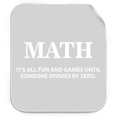 Math It's All Fun And Games Permanent Decal Sticker