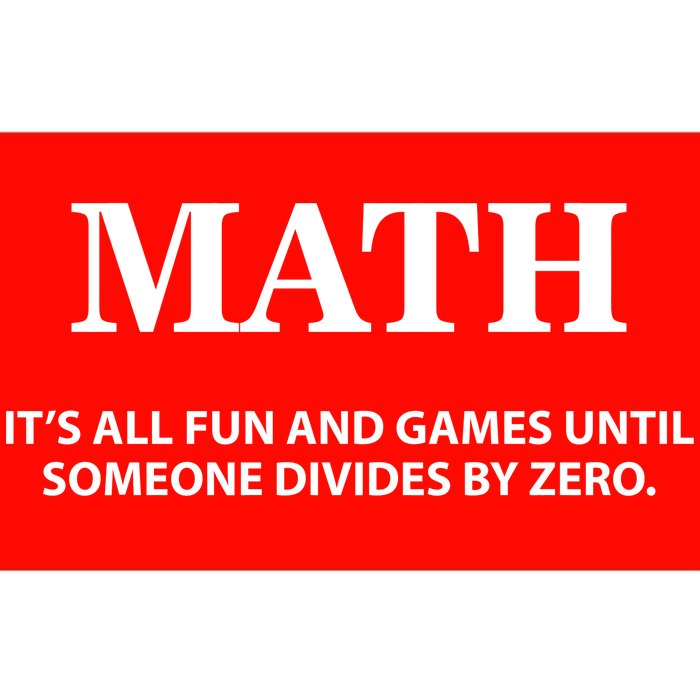 Math It's All Fun And Games Bumper Sticker