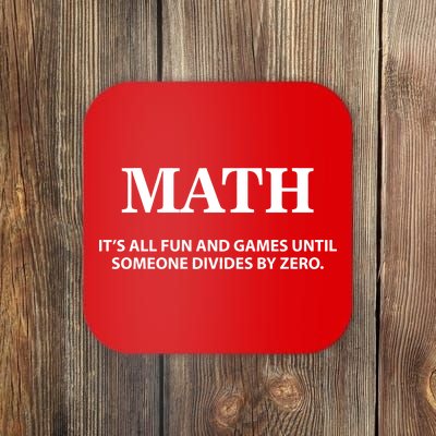 Math It's All Fun And Games Coaster