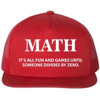 Math It's All Fun And Games Flat Bill Trucker Hat