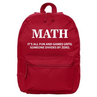 Math It's All Fun And Games 16 in Basic Backpack