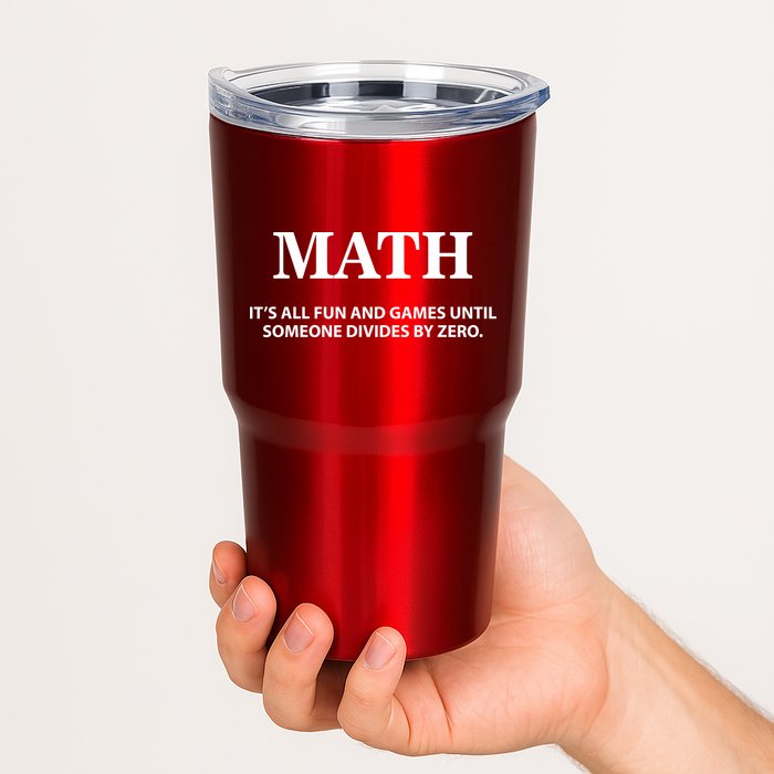 Math It's All Fun And Games Tumbler