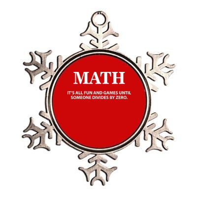 Math It's All Fun And Games Metallic Star Ornament