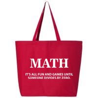 Math It's All Fun And Games 25L Jumbo Tote