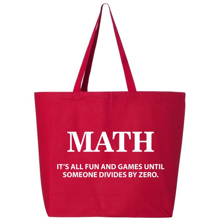 Math It's All Fun And Games 25L Jumbo Tote