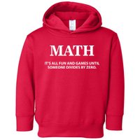 Math It's All Fun And Games Toddler Hoodie