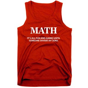 Math It's All Fun And Games Tank Top