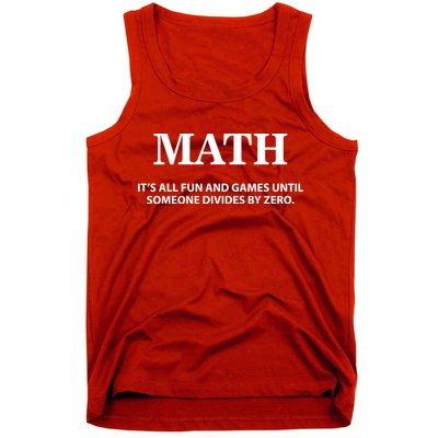 Math It's All Fun And Games Tank Top