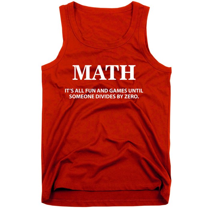 Math It's All Fun And Games Tank Top