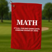 Math It's All Fun And Games Golf Towel