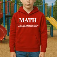 Math It's All Fun And Games Kids Hoodie
