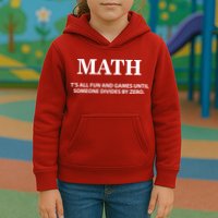 Math It's All Fun And Games Kids Hoodie