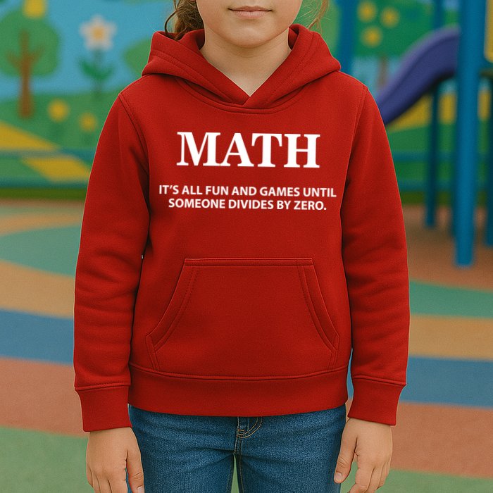 Math It's All Fun And Games Kids Hoodie