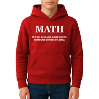 Math It's All Fun And Games Kids Hoodie