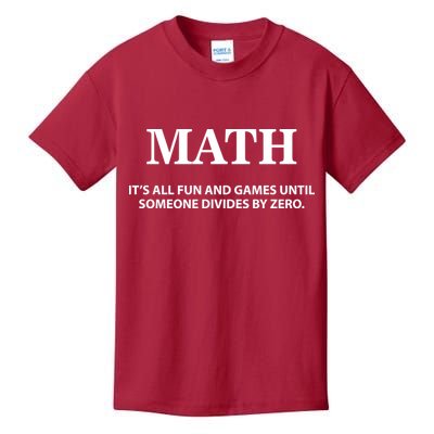 Math It's All Fun And Games Kids T-Shirt