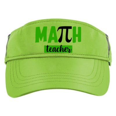 Math Teacher Pi Logo Adult Drive Performance Visor