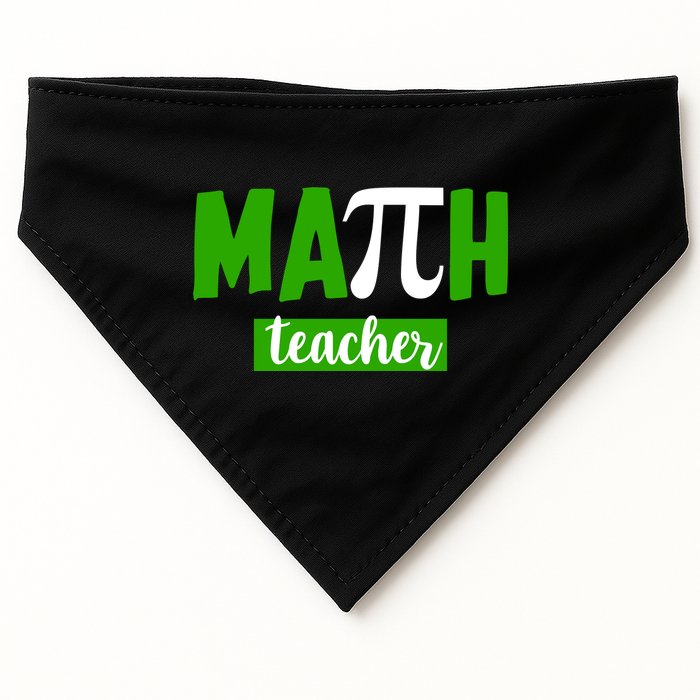 Math Teacher Pi Logo USA-Made Doggie Bandana