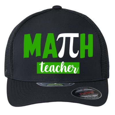 Math Teacher Pi Logo Flexfit Unipanel Trucker Cap