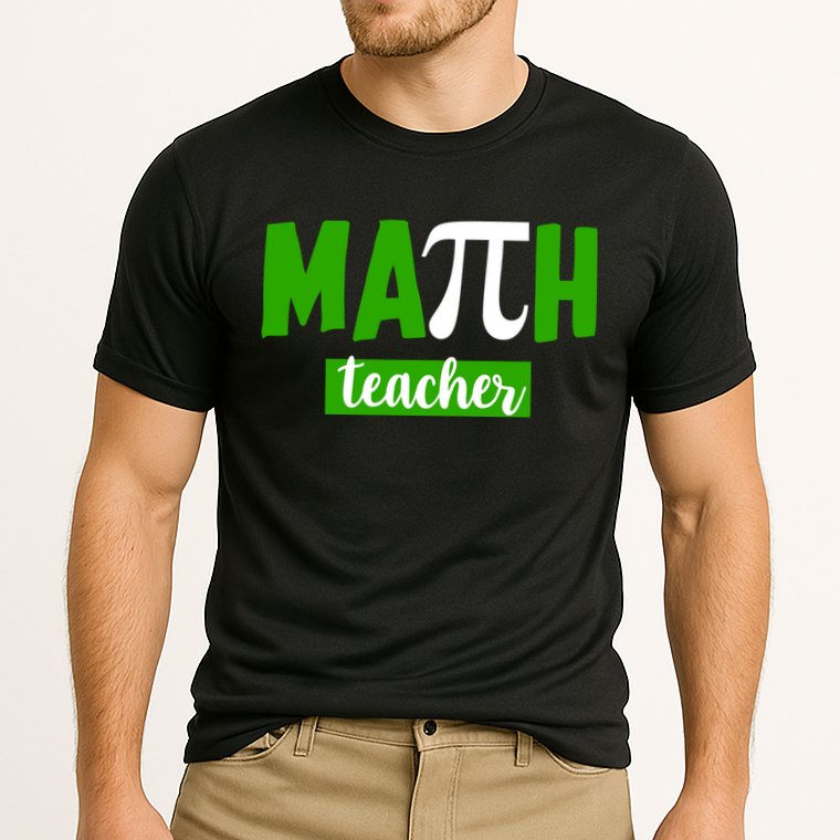 Math Teacher Pi Logo Performance Shirt