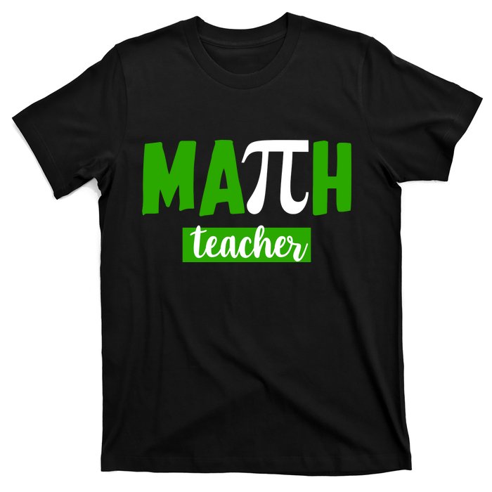 Math Teacher Pi Logo T-Shirt