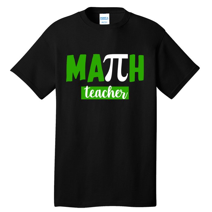 Math Teacher Pi Logo Tall T-Shirt