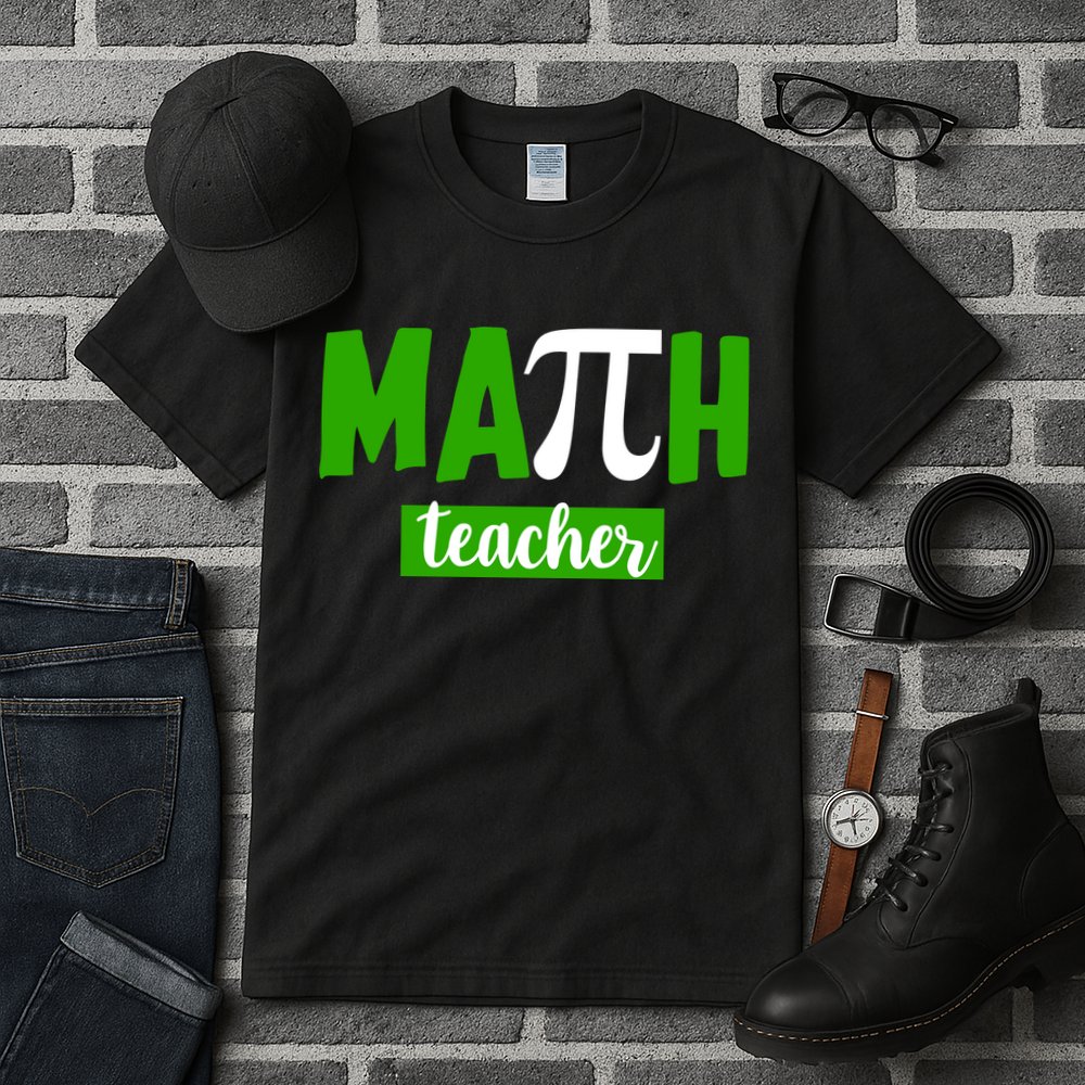Math Teacher Pi Logo Tall T-Shirt