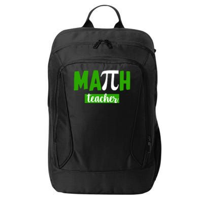 Math Teacher Pi Logo City Backpack