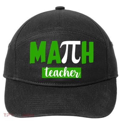 Math Teacher Pi Logo 7-Panel Snapback Hat
