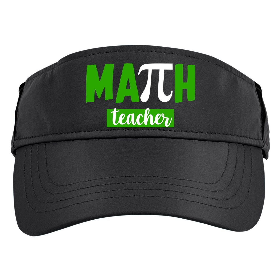 Math Teacher Pi Logo Adult Drive Performance Visor