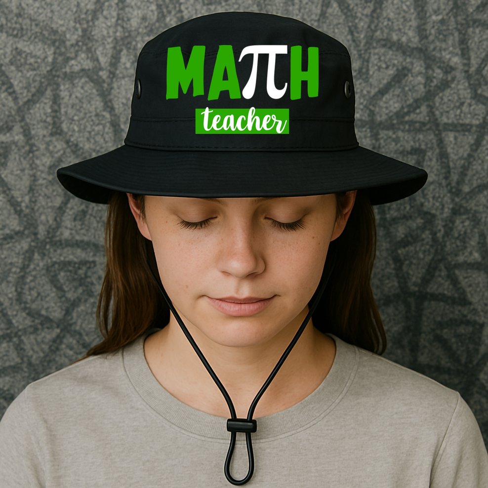 Math Teacher Pi Logo Bucket Hat