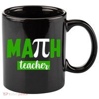 Math Teacher Pi Logo 11oz C Handle Ceramic Mug