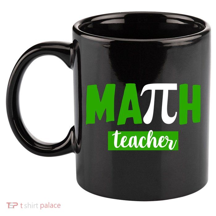 Math Teacher Pi Logo 11oz C Handle Ceramic Mug