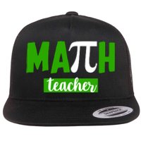 Math Teacher Pi Logo Flat Bill Trucker Hat